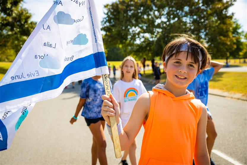 Students enjoy the Nolensville Elementary Fun Run